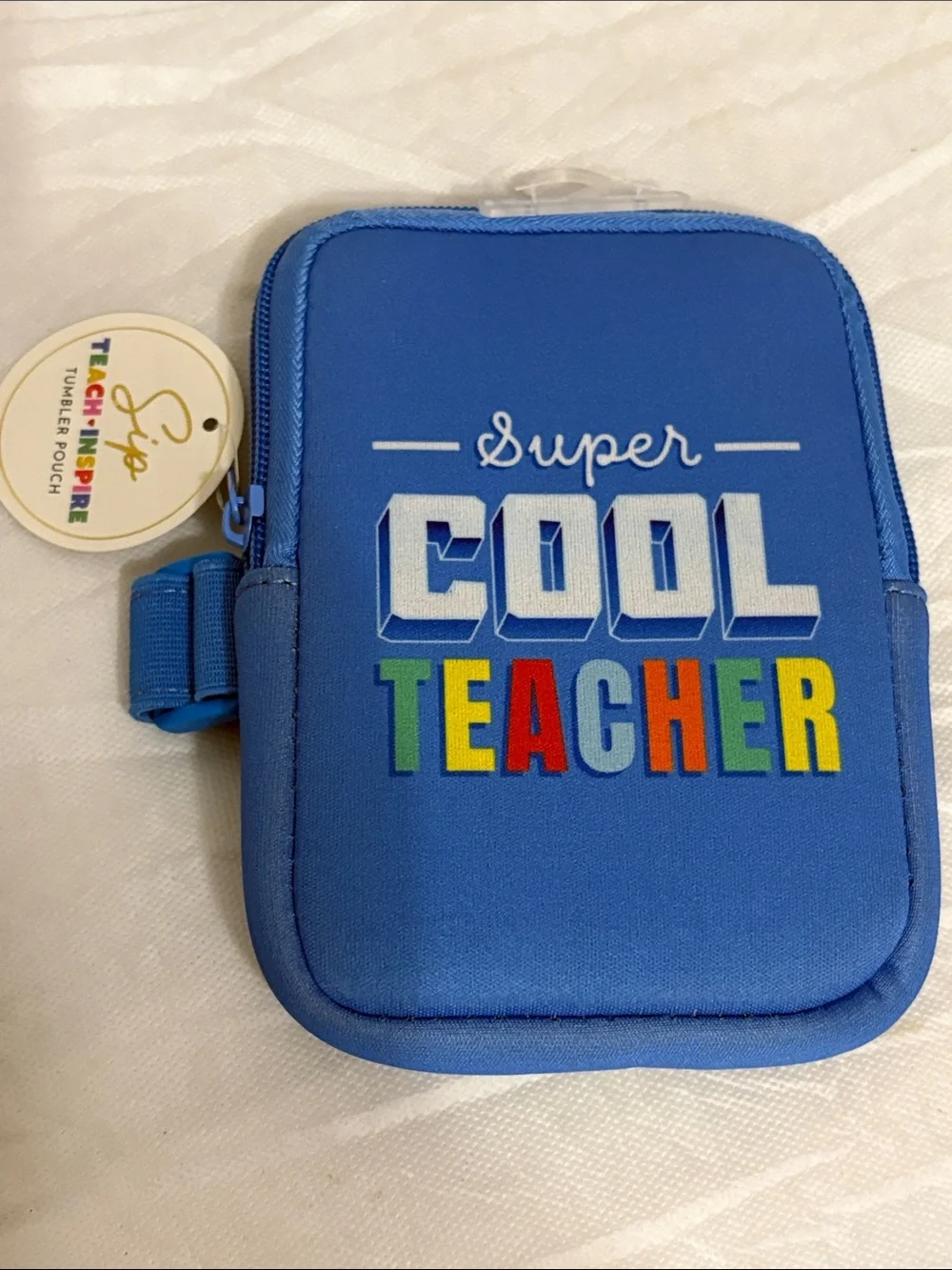Super Cool Teacher Tumbler Pouch NWT
